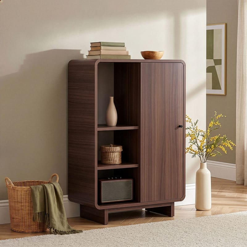 Zavio Multifunksjonsskap 70x110x34 cm - Milano Walnut - Oppbevaring - Skap - Oppbevaringsskap