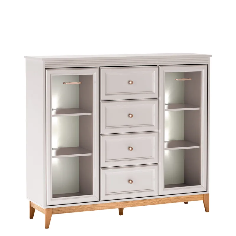 Zeylor Vitrineskap 142 cm med Belysning