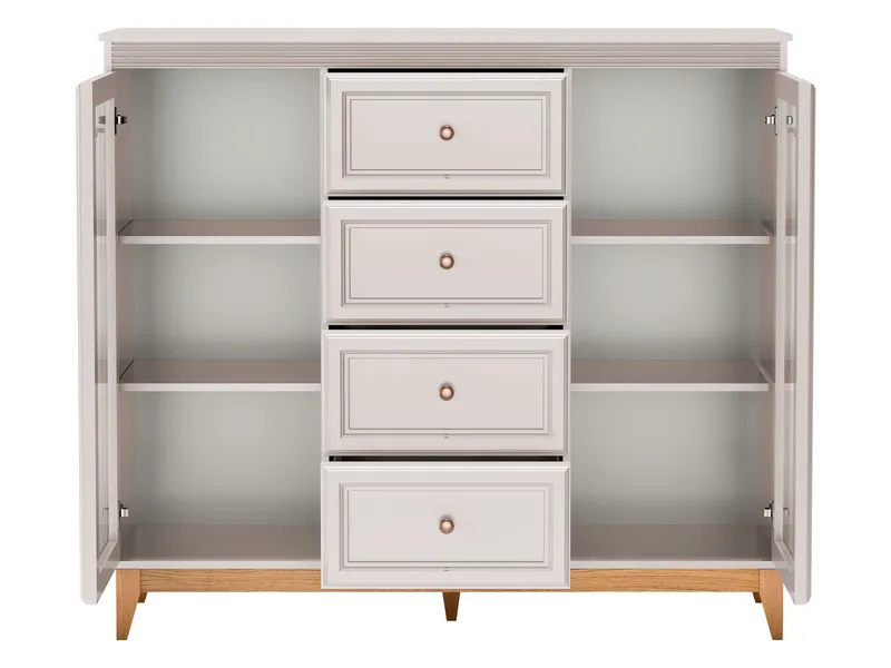 Zeylor Vitrineskap 142 cm - Oppbevaring - Skap - Vitrineskap