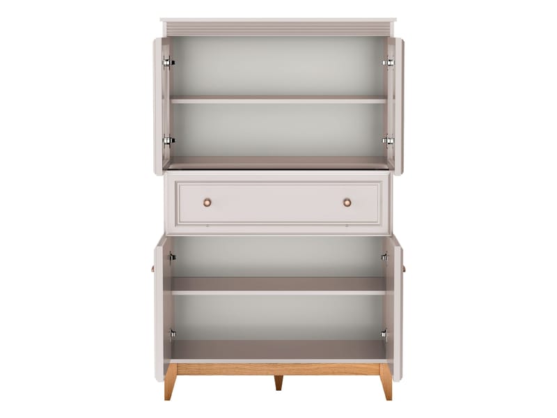 Zeylor Vitrineskap 151 cm med Belysning - Oppbevaring - Skap - Vitrineskap