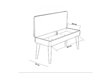 Anaya Skobänk 105 cm - Oppbevaring - Skap - Oppbevaringsskap