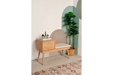 Botkins Skoskap 105 cm - Eik/Krem - Oppbevaring - Skooppbevaring - Skobenk & skohylle med benk