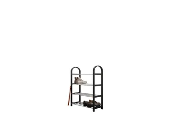 Cencja Skohylle 50x18 cm - Svart / Sølv - Oppbevaring - Skooppbevaring - Skohylle & skostativ