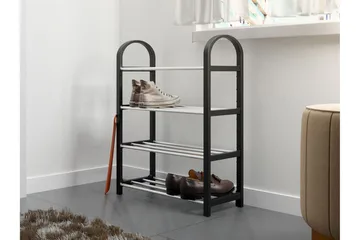 Cencja Skohylle 50x18 cm - Svart / Sølv - Oppbevaring - Skooppbevaring - Skohylle & skostativ