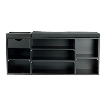 Morira skobenk 100 cm - svart og mørkegrå - Oppbevaring - Skooppbevaring - Skobenk & skohylle med benk