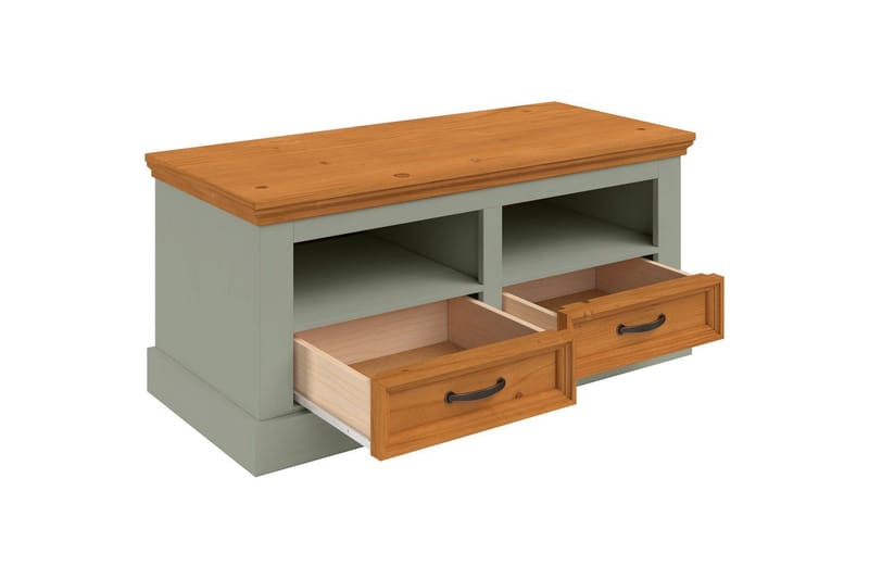 Selma Skobenk 100 cm - Grønn - Oppbevaring - Skooppbevaring - Skobenk & skohylle med benk