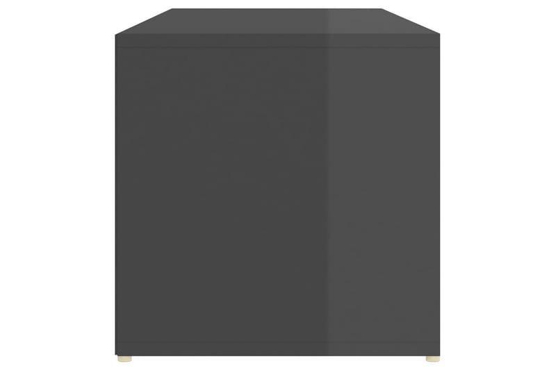 Skobenk höyglans grå 105x35x35 cm sponplate - Grå - Entreoppbevaring - Skobenk & skohylle med benk