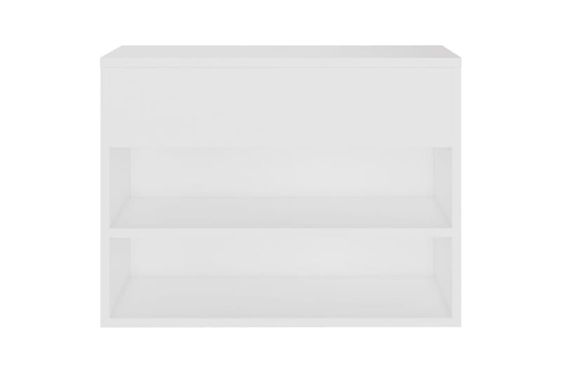 Skobenk hvit 60x30x45 cm sponplater - Hvit - Entreoppbevaring - Skobenk & skohylle med benk
