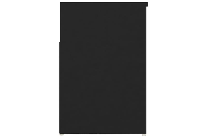 Skobenk svart 80x30x45 cm sponplater - Svart - Skobenk & skohylle med benk - Entreoppbevaring