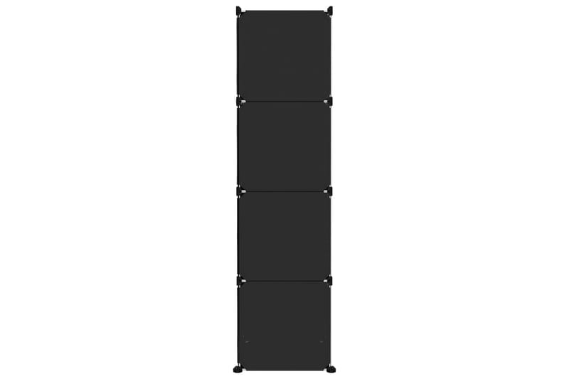 beBasic Oppbevaringshylle med 10 kuber svart PP - Svart - Entreoppbevaring - Skohylle & skostativ