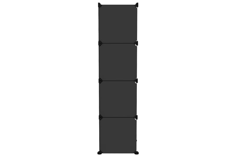 beBasic Oppbevaringshylle med 9 kuber svart PP - Svart - Entreoppbevaring - Skohylle & skostativ