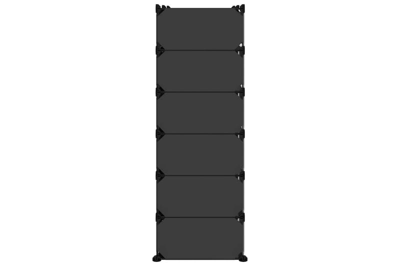 beBasic Skostativ svart 94,5x36,5x106 cm PP - Svart - Entreoppbevaring - Skohylle & skostativ
