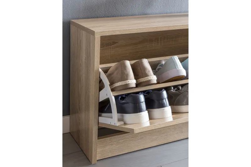 Mosbarger Skohylle 80x24 cm - Brun - Oppbevaring - Skooppbevaring - Skohylle & skostativ