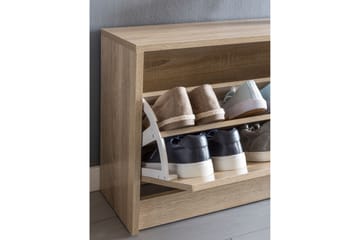 Mosbarger Skohylle 80x24 cm - Brun - Oppbevaring - Skooppbevaring - Skohylle & skostativ