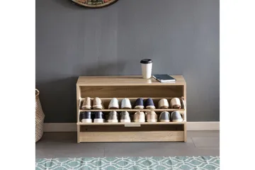 Mosbarger Skohylle 80x24 cm - Brun - Oppbevaring - Skooppbevaring - Skohylle & skostativ