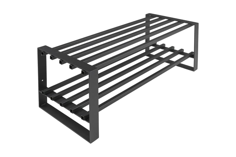Skohylle Aldina 70 cm - Svart - Entreoppbevaring - Skohylle & skostativ