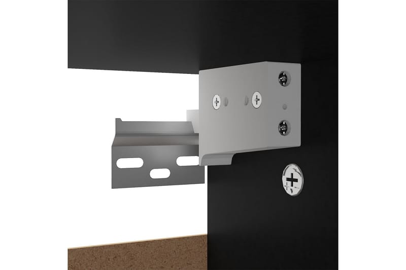 Skoskap svart 60x35x70 cm sponplate - Svart - Entreoppbevaring - Skohylle & skostativ