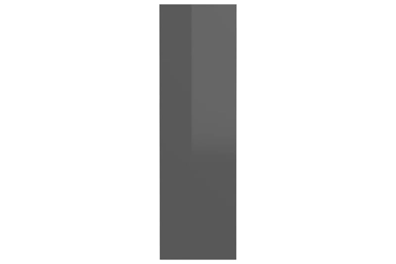 Veggskoskap 2 stk høyglans grå 60x18x60 cm sponplater - Grå - Entreoppbevaring - Skohylle & skostativ