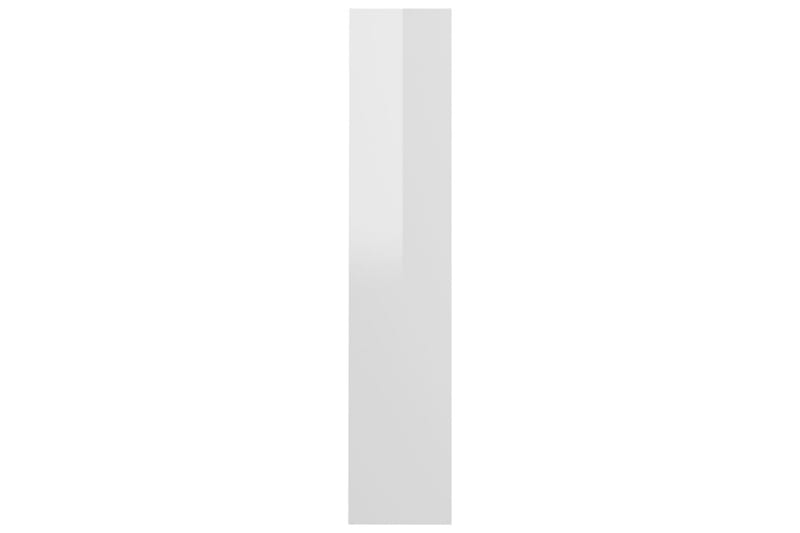 Veggskoskap 2 stk høyglans hvit 60x18x90 cm sponplate - Hvit - Entreoppbevaring - Skohylle & skostativ