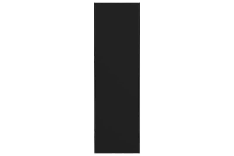 Veggskoskap 4 stk svart 60x18x60 cm sponplate - Svart - Entreoppbevaring - Skohylle & skostativ