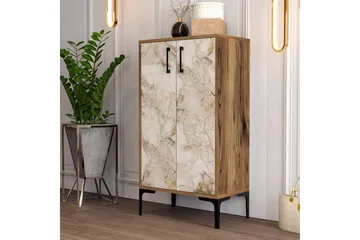 Babice Skoskap 35x60 cm - Valnøtt/Hvit - Oppbevaring - Skooppbevaring - Skoskap
