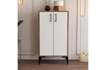Babice Skoskap 35x60 cm - Valnøtt/Hvit - Oppbevaring - Skooppbevaring - Skoskap