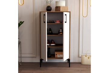Babice Skoskap 35x60 cm - Valnøtt/Hvit - Oppbevaring - Skooppbevaring - Skoskap