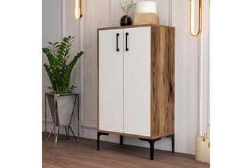 Babice Skoskap 35x60 cm - Valnøtt/Hvit - Oppbevaring - Skooppbevaring - Skoskap