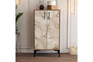 Babice Skoskap 35x60 cm - Valnøtt/Hvit - Oppbevaring - Skooppbevaring - Skoskap