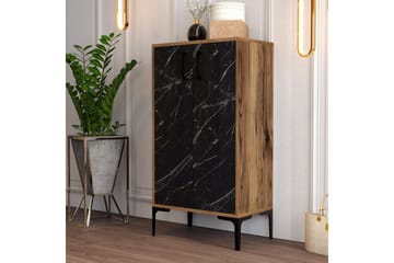 Babice Skoskap 35x60 cm - Valnøtt/Svart - Oppbevaring - Skooppbevaring - Skoskap