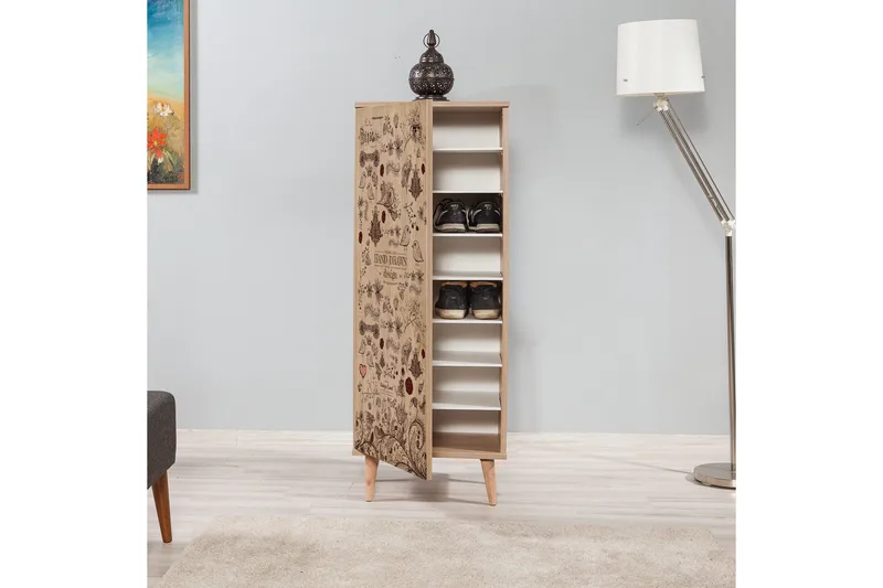 Brokind Skoskap 50 cm - Brun - Oppbevaring - Skooppbevaring - Skoskap