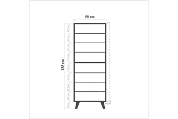 Brokind Skoskap 50 cm - Brun - Oppbevaring - Skooppbevaring - Skoskap