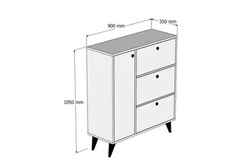 Conin skoskap 35x90 cm - Oppbevaring - Skooppbevaring - Skoskap
