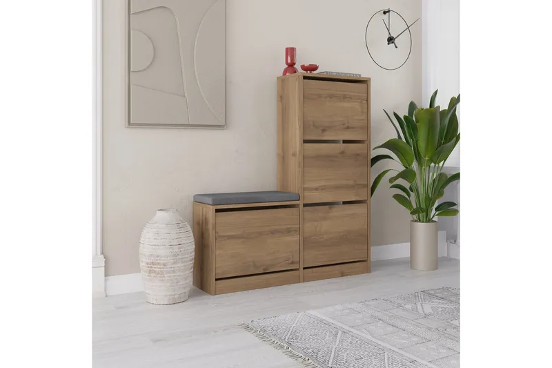 Dude Skoskap 105 cm, Beige