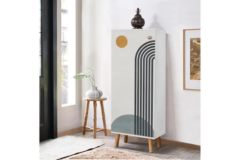 Gelsgan Skoskap 50 cm - Blå - Oppbevaring - Skooppbevaring - Skoskap