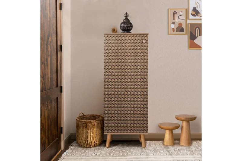 Gelsgan Skoskap 50 cm - Brun - Oppbevaring - Skooppbevaring - Skoskap