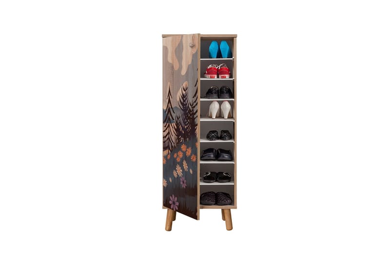 Gelsgan Skoskap 50 cm - Flerfarget - Oppbevaring - Skooppbevaring - Skoskap