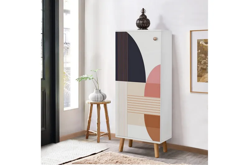 Gelsgan Skoskap 50 cm - Hvit - Oppbevaring - Skooppbevaring - Skoskap