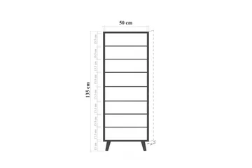 Gelsgan Skoskap 50 cm - Hvit - Oppbevaring - Skooppbevaring - Skoskap