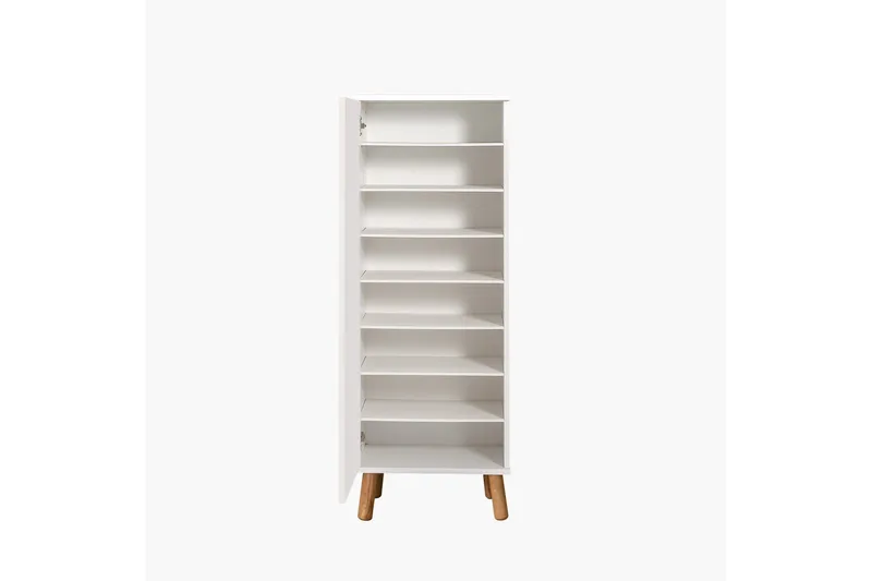 Gelsgan Skoskap 50 cm - Hvit/Brun - Oppbevaring - Skooppbevaring - Skoskap