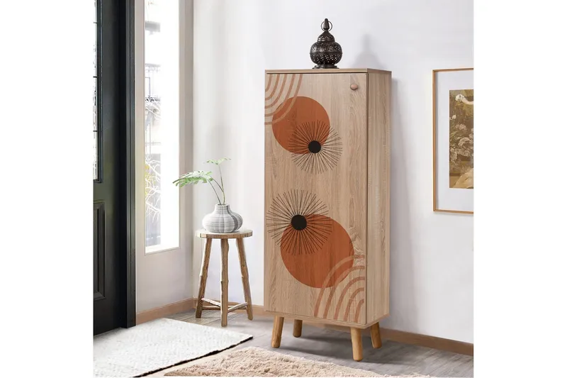 Gelsgan Skoskap 50 cm - Lyse brun - Oppbevaring - Skooppbevaring - Skoskap