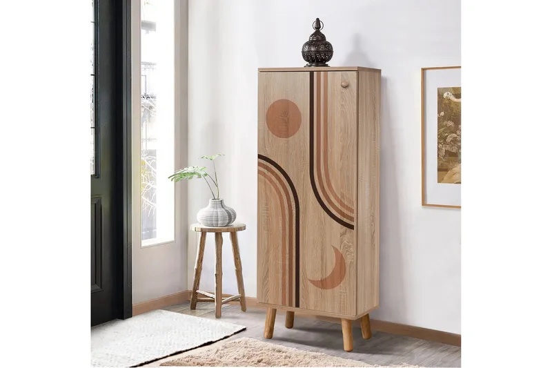 Gelsgan Skoskap 50 cm - Naturell - Oppbevaring - Skooppbevaring - Skoskap