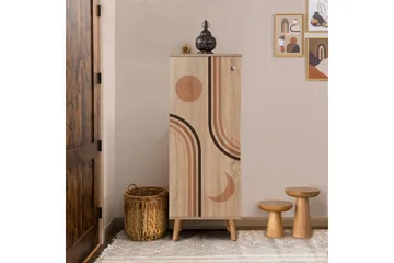 Gelsgan Skoskap 50 cm - Naturell - Oppbevaring - Skooppbevaring - Skoskap