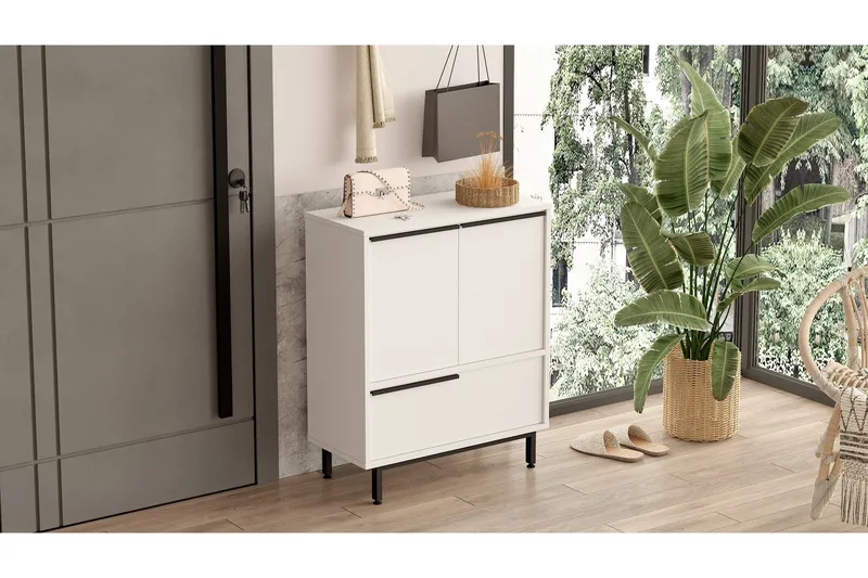 Liyakat Skoskap 74,8 cm, Hvit