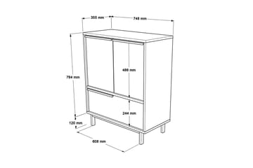 Liyakat Skoskap 74,8 cm - Hvit - Oppbevaring - Skooppbevaring - Skoskap