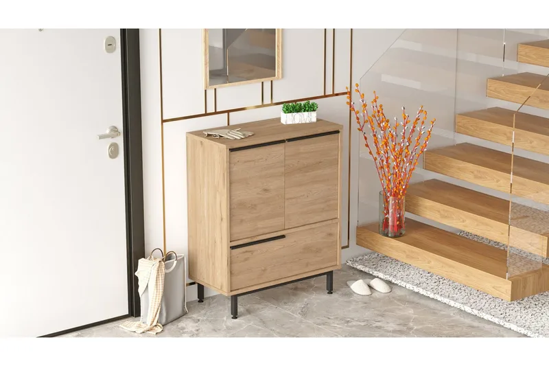 Liyakat Skoskap 74,8 cm, Valnøtt