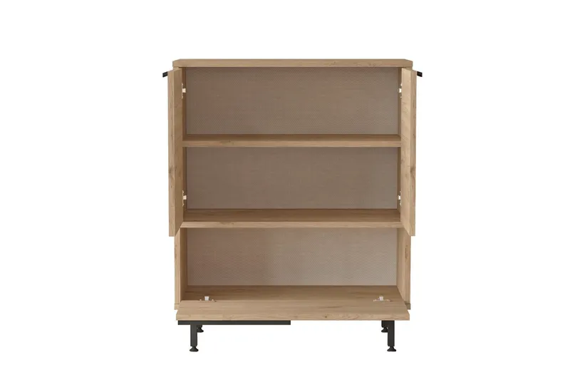 Liyakat Skoskap 74,8 cm - Valnøtt - Oppbevaring - Skooppbevaring - Skoskap