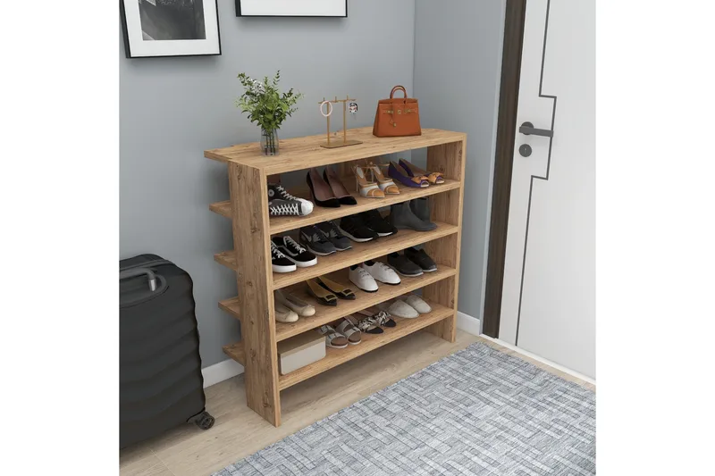 Sargel Skoskap 75,6 cm - Brun - Oppbevaring - Skooppbevaring - Skoskap