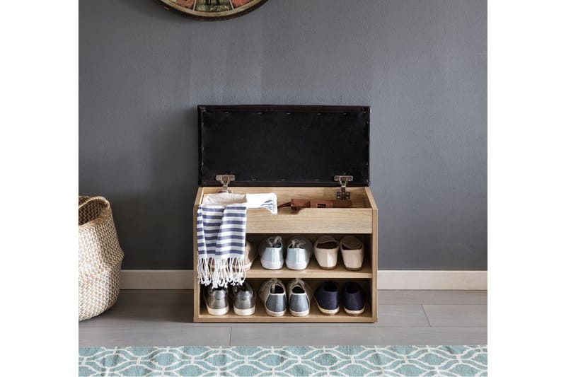 Shiheem Skohylle 60x30 cm - Brun - Oppbevaring - Skooppbevaring - Skoskap