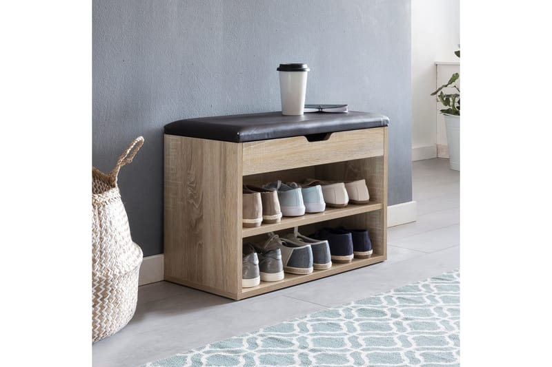 Shiheem Skohylle 60x30 cm - Brun - Oppbevaring - Skooppbevaring - Skoskap